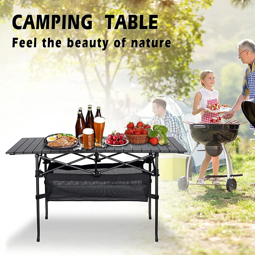 Table de camping pliable